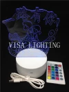 3D night light, three-position switch, touch USB power supply, led seven-color light Application Scenario